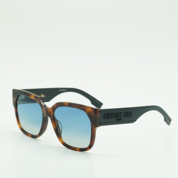 BRAND NEW DIOR DIORID 1/F 086 Dark Havana / Blue - Picture 4 of 12